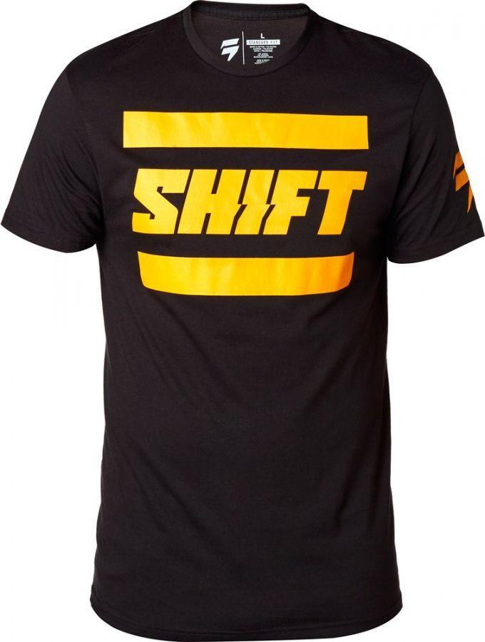Футболка Shift Black Label Tee Black/Yellow