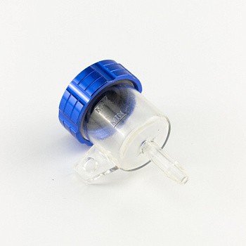 Бачок тормозной жидкости для мотоцикла (прямой) CNC Blue